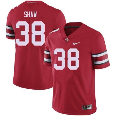 NCAA Ohio State Buckeyes Men's #38 Bryson Shaw Red Nike Football College Jersey IML0445GR